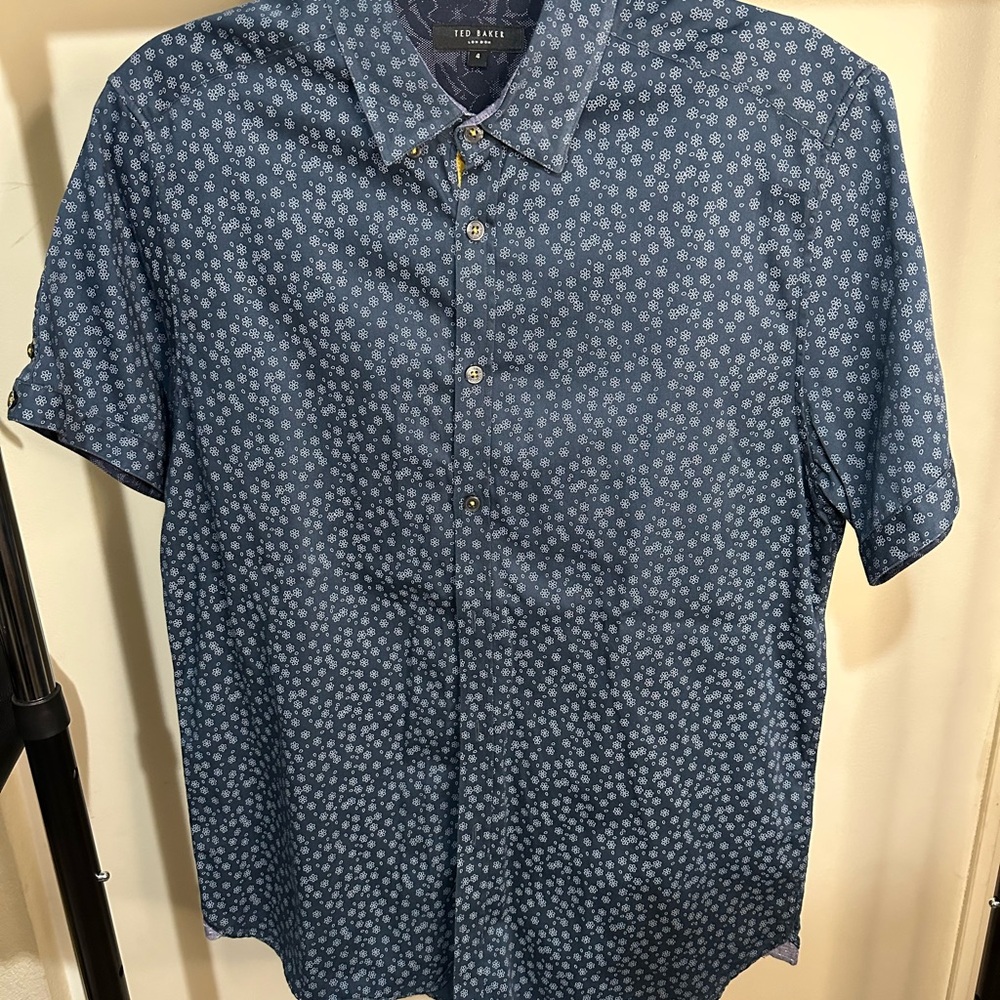 Ted Baker Navy Floral Men's Shirt